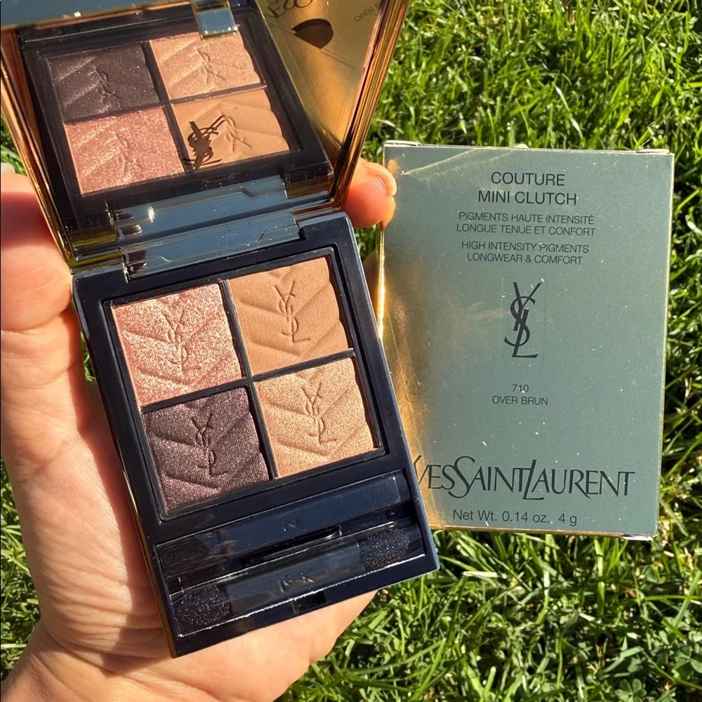 Yves Saint Laurent YSL Mini Clutch Eyeshadow 710 Over Brun Same Day Ship
